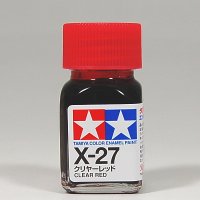 P00000HU TAMIYA 에나멜 X-27 CLEAR 타미야 도료 CLEARRED 클리어레드 프 45135262 4950344066995