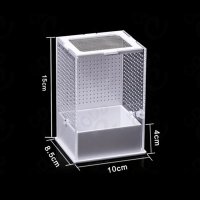 아크릴 파충류 먹이 상자 투명 곤충 사마귀 사육 케이지 테라리움 01 10x8
