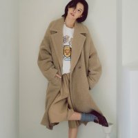 MOMEN MoMen 채정안 픽 Wide Lapel Overfit Coat