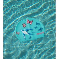 스포티 콜라보 실리콘 수영모 수모 Sporti x Emma Weyant Floral Whimsy Silicone Swim Cap