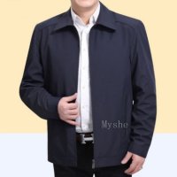 Myshe 아빠옷 남자 코트 비즈니스 40대 50대 점퍼 3 짙은파랑