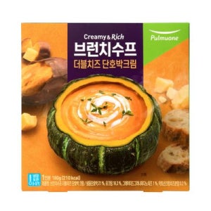 풀무원 브런치수프 더블치즈 단호박크림수프 180G