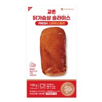 다영푸드 교촌 닭가슴살 슬라이스 FRESH 스파이스칠리 100g