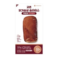 다영푸드 교촌 닭가슴살 슬라이스 FRESH 핫바베큐 100g