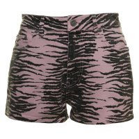 GANNI 26M 가니 반바지 쇼츠 팬츠 여성 Organic Denim Zebra Printed Shorts 29422563 J1053754