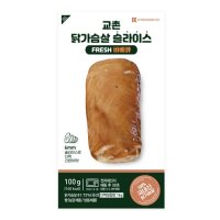 다영푸드 교촌 닭가슴살 슬라이스 FRESH 바베큐 100g