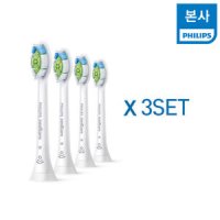 PHILIPS 옵티멀 화이트 칫솔모 HX6064/67*3SET