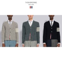 thom browne 톰브라운 케이블 가디건 3컬러 DONEGAL CABLE V-NECK CARDIGAN 토미샵 4-BAR