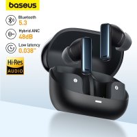 Baseus Bowie M2s ANC 이어폰  블루투스 5.3  액티브 노이즈 캔슬링  48dB 무선 헤드폰  3D 공간 오디오 이어버드 지원