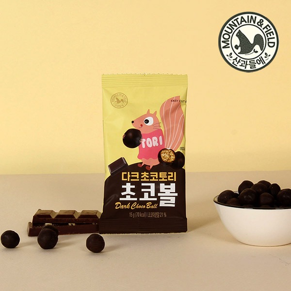 산과들에 초콜릿 과자 다크초코토리 초코볼