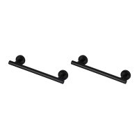 2X Towel Bar 12 Inch Matte Single Towel Racks For Bathroom Kitchen Hand Towel Holder Dish Clo