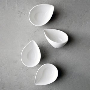 레인드롭 소스볼,종지 소스그릇 케찹 피크볼 도자기 예쁜그릇 볼
