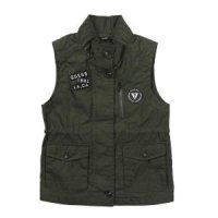 게스키즈 카키 와펜 VEST G93KBV010