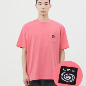 [엘엠씨] SPIRAL POCKET TEE pink 0LM23STS145PNK