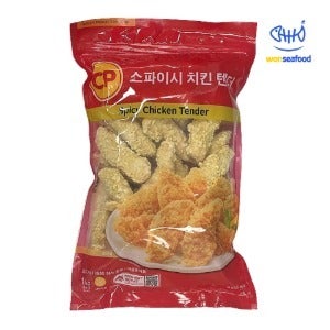 CP 스파이시 치킨 텐더1kg x 10개 순살치킨 스트립 케이준