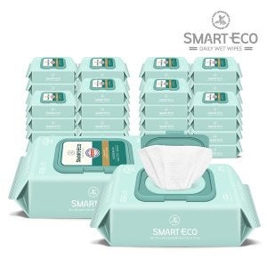 스마트에코 스마트에코 모데라토 80매 20팩+20팩 캡형 아기물티슈