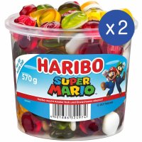 하리보 젤리 슈퍼마리오 마시멜로우 과일젤리 570g 2팩 Haribo Super Mario