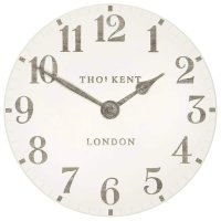 Thomas Kent London Arabic Design Limestone 토마스 켄트 벽시계 12인치 석회암 흰 색 810 g