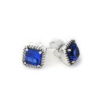 판도라 Square Halo Earrings 290591NBT