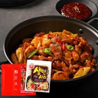 우리농 식탁이야기 국내산 춘천 양념닭갈비 500g X 2팩 우동사리 세트