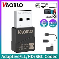 VAORLO-오리지널 KB8P KB9P 16-24Bit USB 블루투스 5.2 오디오 송신기  적응형 aptX Adaptive HD LL SBC 40ms 낮은 대기 시간 Hifi