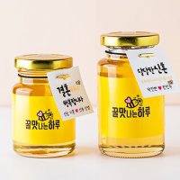 [꿀맛나는하루] 결혼답례품 퇴사 시보해제 첫돌 백일 장례 조문 조의 감사 답례 벌꿀 국내산 꿀 선물 세트  기본 꿀 + 선물세트 + 메세지카드  1개