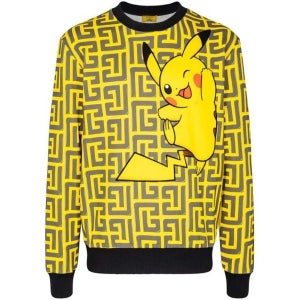 발망 맨투맨 YH3JQ040GB41 EFO NOIR/JAUNE POKEMON BLACK 남성