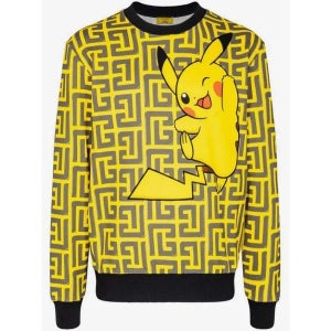 발망 맨투맨 YH3JQ040GB41 EFO NOIR/JAUNE POKEMON BLACK 남성