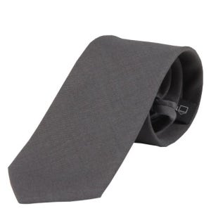 [더셔츠스튜디오] 그레이 울혼방 클래식 솔리드 자동넥타이 N22-100