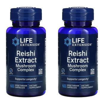 [해외직구] Life Extension 라이프익스텐션 <b>레이쉬 익스트랙트</b> 머쉬룸 60베지캡슐 2팩