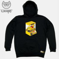 돌도리 돌돌 WOOPS HOODY 37 스케이트보드 고양이 웁스 캐릭터 그래픽 디자인 후드티 후디 WOOPS HOODY 37e