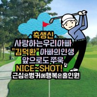 ⛳기념일골프토퍼⛳생일 생신 환갑 승진 퇴직 기념일토퍼, 부유(BUYOU)