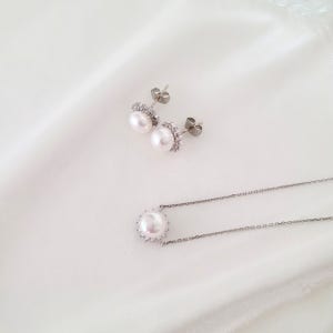 진주 목걸이 귀걸이 set, PEARL QUEEN
