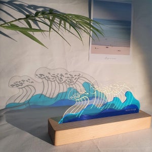 내방꾸미기 시원한 파도 무드등, 💁‍♀️무료배송💗미아아트