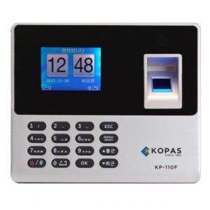 근태시스템 KP-110F 지문인식기 출퇴근기록기,지문+비밀번호 USB형 엑셀 EXCEL 보고서 근태관리기
