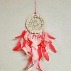 라탄드림캐쳐(5컬러) 좋은꿈 내방꾸미기, 핀아라탄