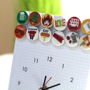 인테리어 탁상시계 - 마이스케줄클럭 [불금과시험사이], OK!AHHA(오케이아하)