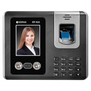 근태시스템 KP-510 얼굴인식기 출퇴근기록기,얼굴+지문+카드+비밀번호 USB형 엑셀 EXCEL 보고서 근태관리기