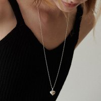 베흐트 [예약배송 8/31]Un.silver.151 / nuvo heart necklace (silver)