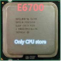 E6700 CPU 프로세서 (32Ghz/ 2M /1066GHz) 소켓 775 SLGUF 산산조각 무료 배송