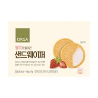 올가홀푸드 올가 ORGA 딸기가 들어간 샌드웨이퍼 32g3box