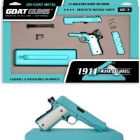 GoatGuns 콜트1911 티파니 1 2 5 다이캐스트 메탈 미니어처 밀리터리장식