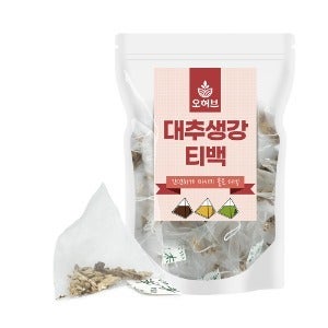 1+1 대추생강차 생강대추차 티백 100개 진저티 대추차 생강차