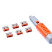 스마트키퍼 USB 포트락6 UL03PK 오렌지 정보보안 키포함