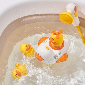 리틀클라우드 유아동 아기 목욕놀이 오리보트 풀세트 샤워기 분수놀이 물놀이 장난감