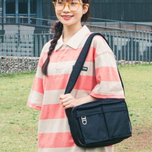 [디써티원] Nylon Two Pocket Messenger Bag (BLACK) DU25AW7001BK