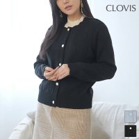 CLOVIS 클라비스 클라비스 진주단추 가디건 CVCKA1101M-T