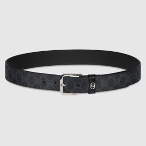 GUCCI 인터로킹 G 디테일 벨트