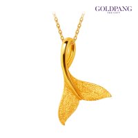 [골드팡 Goldpang] [골드팡]24k 순금 샤이닝웨이브 고래꼬리 펜던트