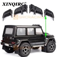 사이드 배기 공기 역학 트림 휠 아치 그릴 키트 1 10 RC 궤도 차량 trx4 G500 g63 자동차 액세서리